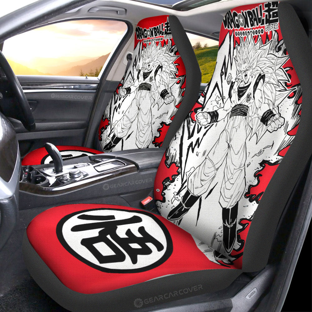 Goku SSJ Car Seat Covers Custom Dragon Ball Anime Car Accessories Manga Style For Fans - Gearcarcover - 2