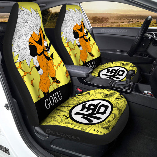 Goku SSJ Car Seat Covers Custom Dragon Ball Anime Manga Color Style - Gearcarcover - 1