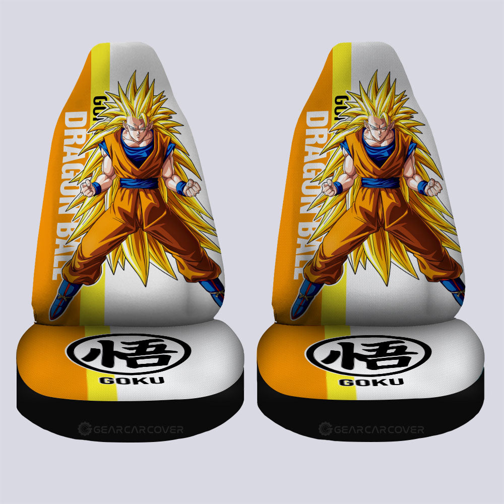 Goku SSJ Car Seat Covers Custom Dragon Ball Car Accessories For Anime Fans - Gearcarcover - 4