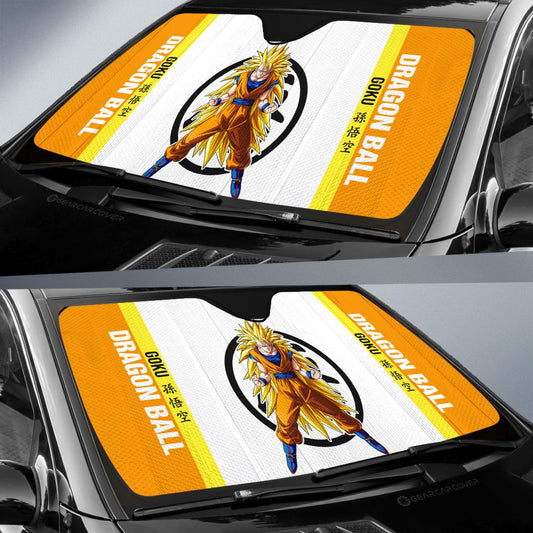 Goku SSJ Car Sunshade Custom Dragon Ball Car Accessories For Anime Fans - Gearcarcover - 2