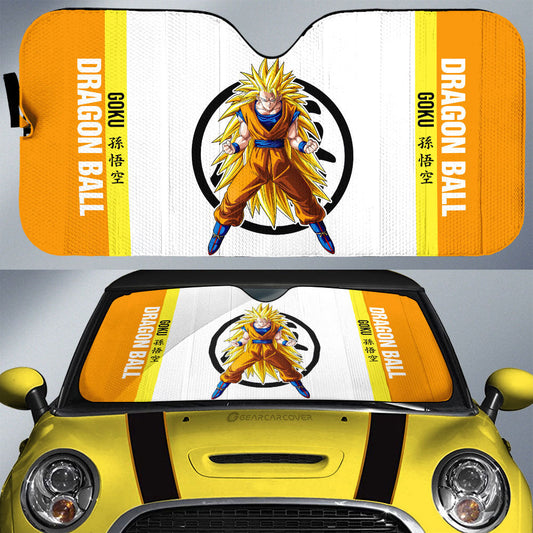 Goku SSJ Car Sunshade Custom Dragon Ball Car Accessories For Anime Fans - Gearcarcover - 1