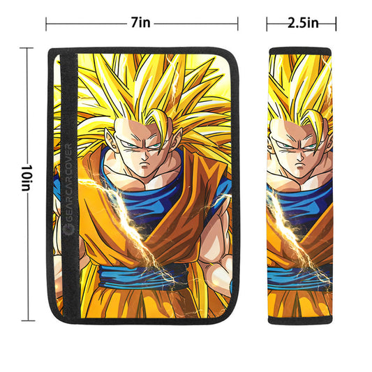 Goku SSJ Seat Belt Covers Custom Dragon Ball Anime Car Accessories - Gearcarcover - 1