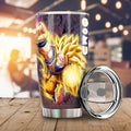 Goku SSJ Tumbler Cup Custom Dragon Ball Anime Car Accessories Galaxy Style - Gearcarcover - 1