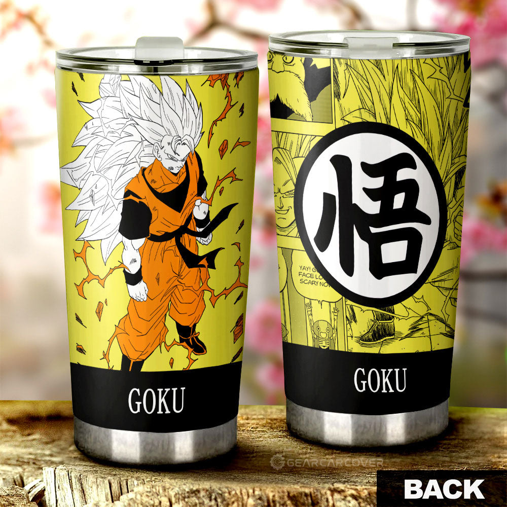 Goku SSJ Tumbler Cup Custom Dragon Ball Anime Manga Color Style - Gearcarcover - 1