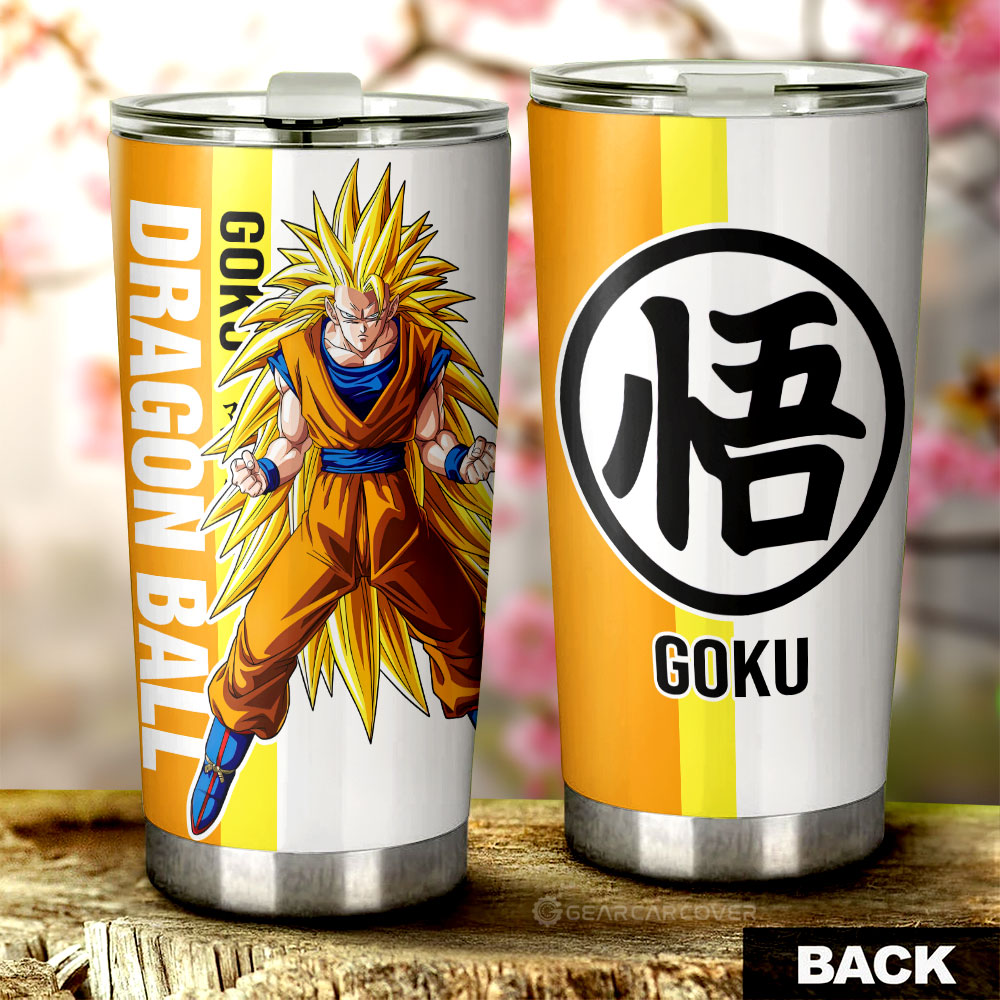 Goku SSJ Tumbler Cup Custom Dragon Ball Car Accessories For Anime Fans - Gearcarcover - 3