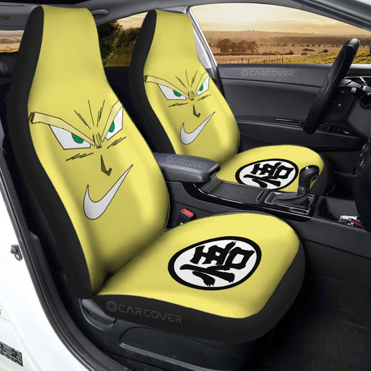 Goku Super Saiyan Eyes Car Seat Covers Custom Dragon Ball Anime Car Interior Accessories - Gearcarcover - 1