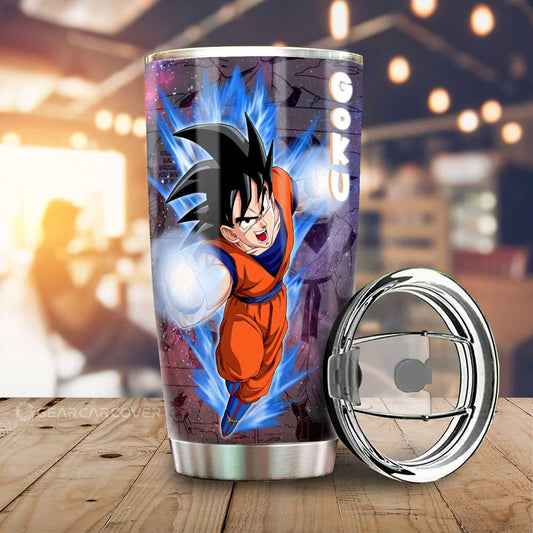 Goku Tumbler Cup Custom Dragon Ball Anime Car Accessories Galaxy Style - Gearcarcover - 1