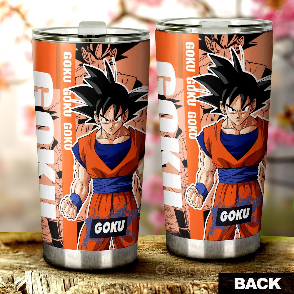 Goku Tumbler Cup Custom Dragon Ball Anime Car Accessories - Gearcarcover - 3