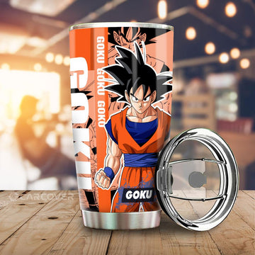 Goku Tumbler Cup Custom Dragon Ball Anime Car Accessories - Gearcarcover - 1