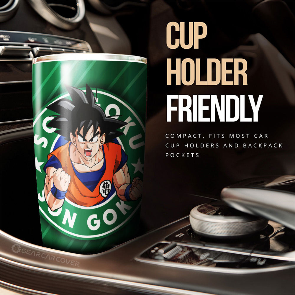 Goku Tumbler Cup Custom Dragon Ball Anime Car Accessories - Gearcarcover - 2