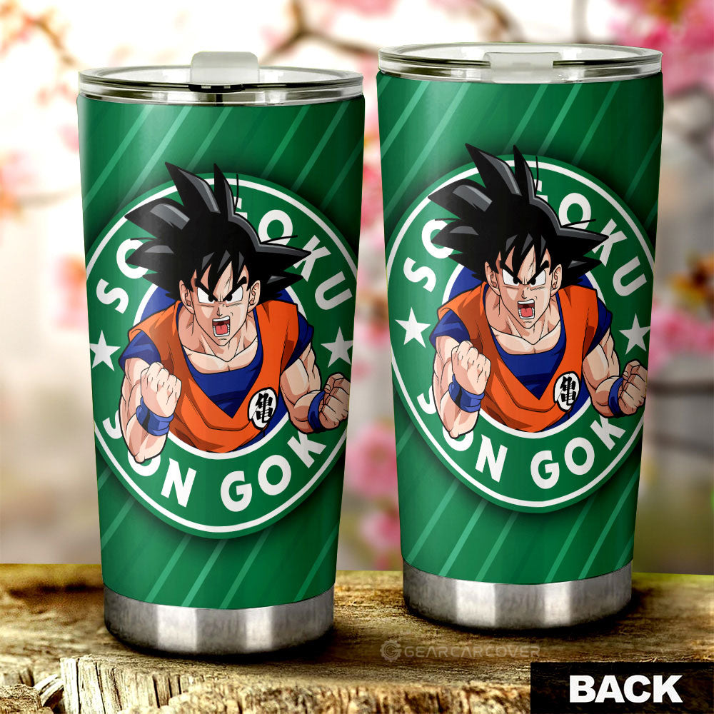 Goku Tumbler Cup Custom Dragon Ball Anime Car Accessories - Gearcarcover - 3