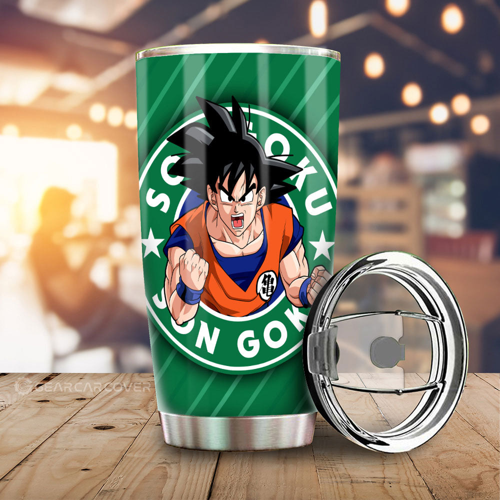 Goku Tumbler Cup Custom Dragon Ball Anime Car Accessories - Gearcarcover - 1