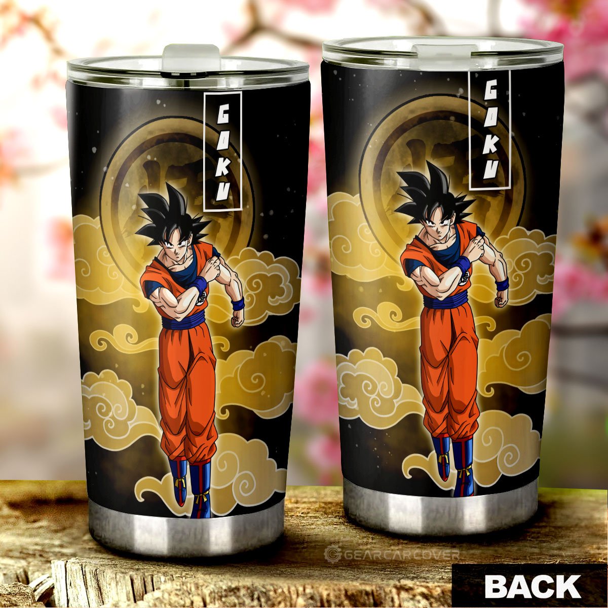 Goku Tumbler Cup Custom Dragon Ball Anime Car Interior Accessories - Gearcarcover - 3