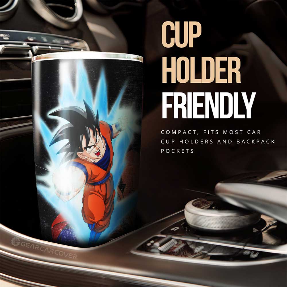 Goku Tumbler Cup Custom Dragon Ball Anime Car Interior Accessories - Gearcarcover - 3