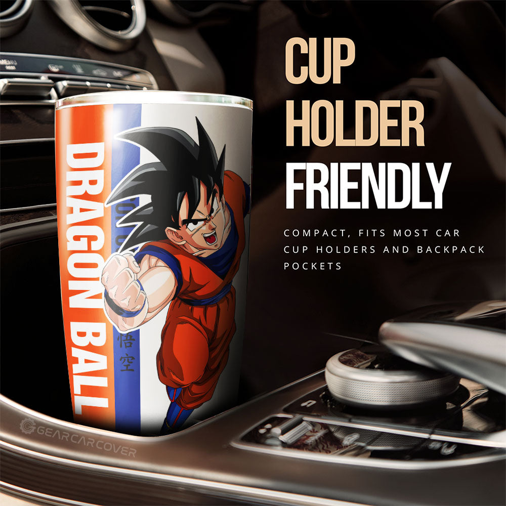 Goku Tumbler Cup Custom Dragon Ball Car Accessories For Anime Fans - Gearcarcover - 2