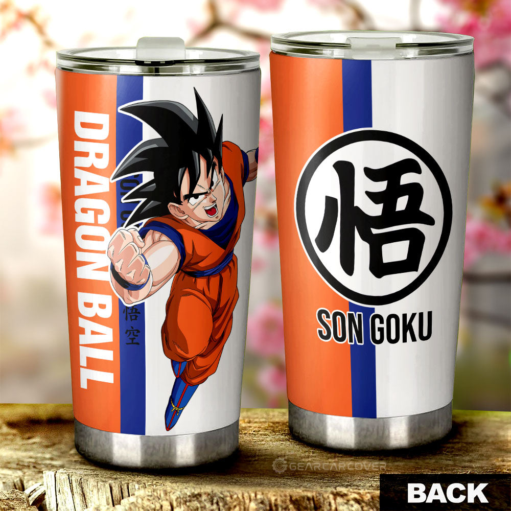 Goku Tumbler Cup Custom Dragon Ball Car Accessories For Anime Fans - Gearcarcover - 3