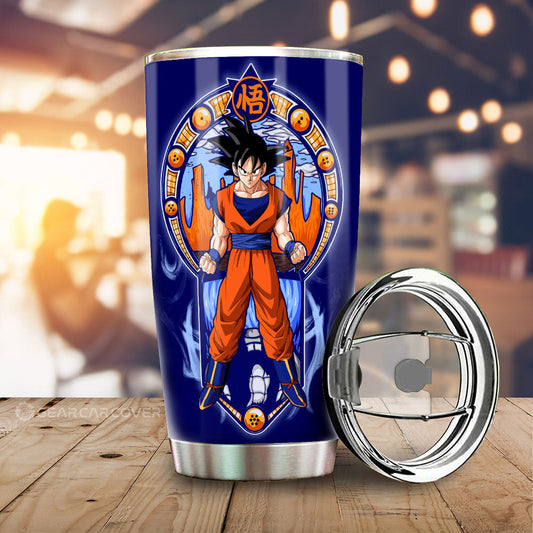 Goku Tumbler Cup Custom Dragon Ball Car Interior Accessories - Gearcarcover - 1