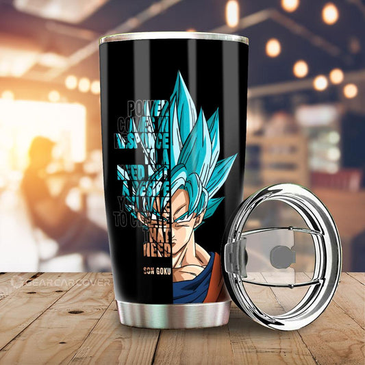 Goku Tumbler Cup Custom Gift For Dragon Ball Anime Fans - Gearcarcover - 1
