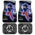 Goku Ultra Instinct Car Floor Mats Custom Anime Dragon Ball Car Accessories - Gearcarcover - 1