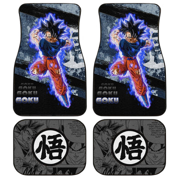 Goku Ultra Instinct Car Floor Mats Custom Anime Dragon Ball Car Accessories - Gearcarcover - 1