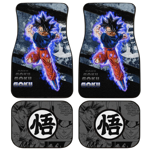 Goku Ultra Instinct Car Floor Mats Custom Anime Dragon Ball Car Accessories - Gearcarcover - 1