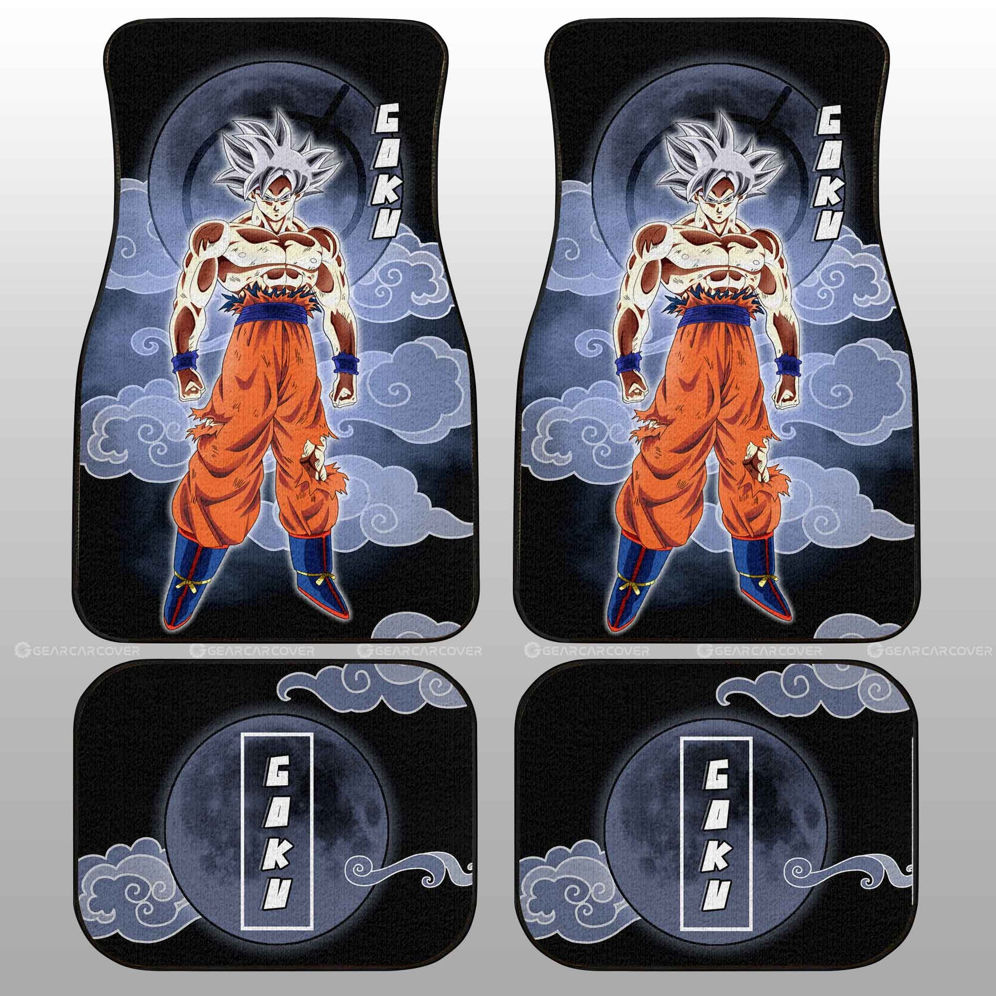 Goku Ultra Instinct Car Floor Mats Custom Dragon Ball Anime Car Accessories Perfect Gift For Fan