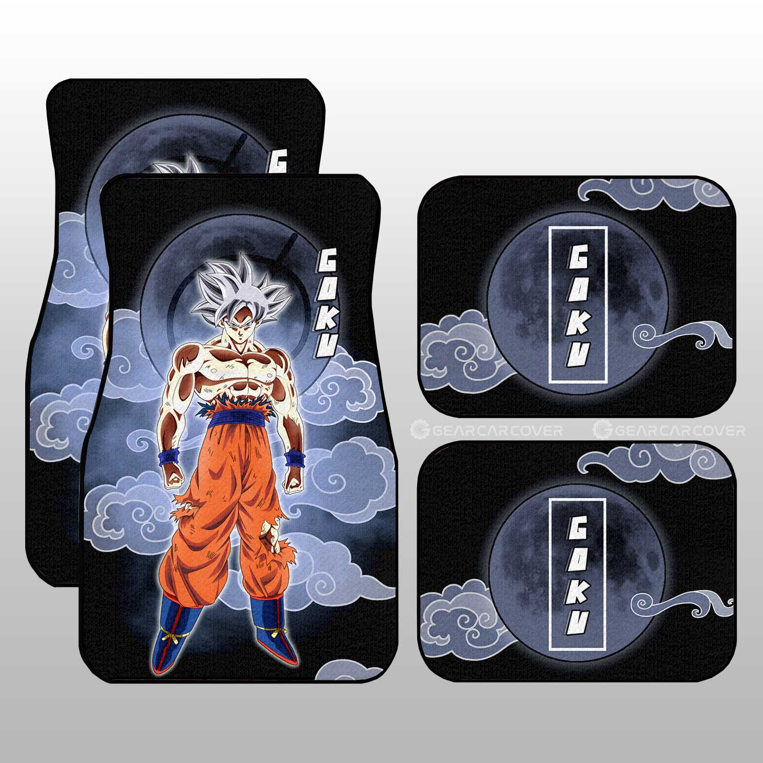 Goku Ultra Instinct Car Floor Mats Custom Dragon Ball Anime Car Accessories Perfect Gift For Fan - Gearcarcover - 1