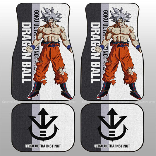 Goku Ultra Instinct Car Floor Mats Custom Dragon Ball Car Accessories For Anime Fans - Gearcarcover - 2