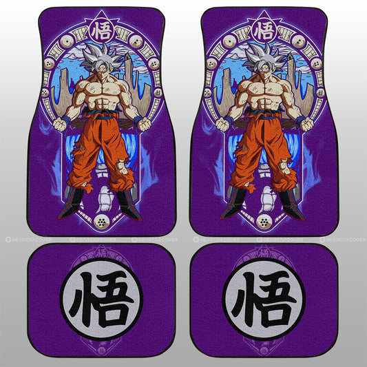 Goku Ultra Instinct Car Floor Mats Custom Dragon Ball Car Interior Accessories - Gearcarcover - 1