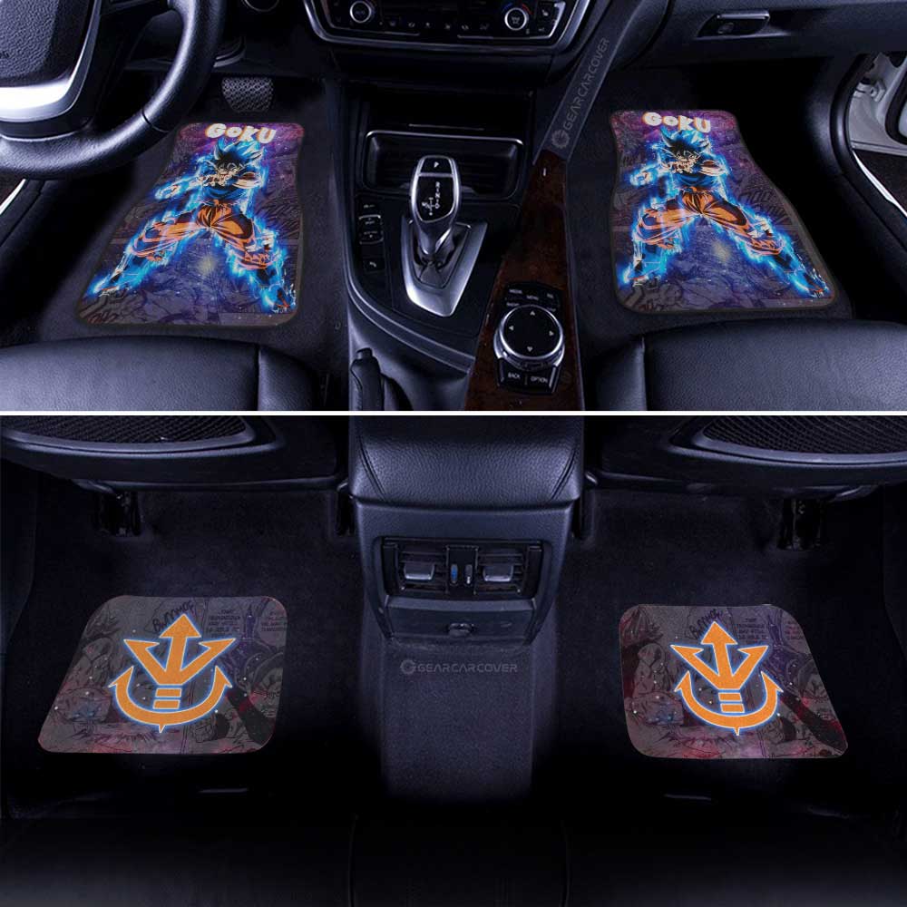 Goku Ultra Instinct Car Floor Mats Custom Galaxy Style Dragon Ball Anime Car Accessories - Gearcarcover - 3