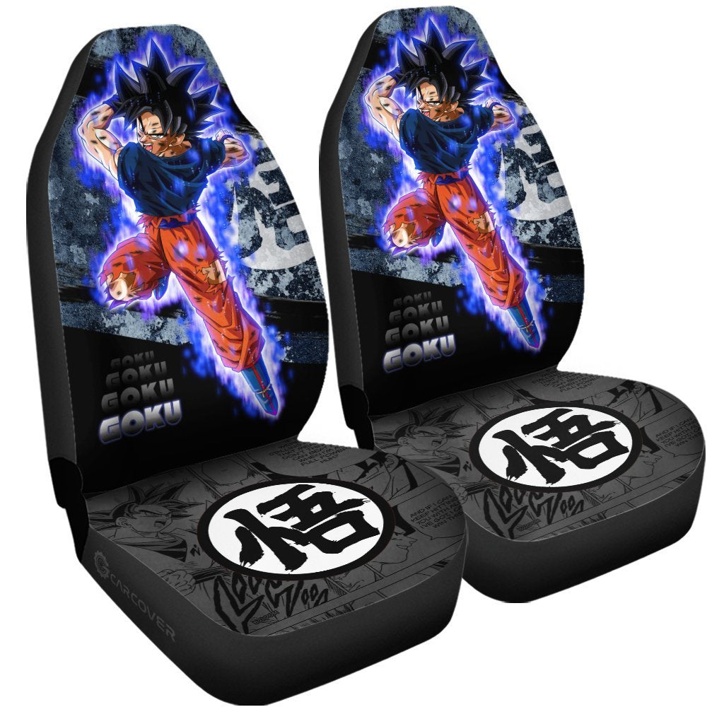 Goku Ultra Instinct Car Seat Covers Custom Anime Dragon Ball Car Interior Accessories - Gearcarcover - 3