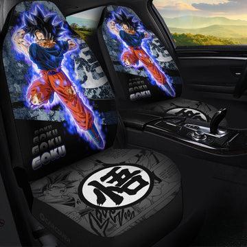 Goku Ultra Instinct Car Seat Covers Custom Anime Dragon Ball Car Interior Accessories - Gearcarcover - 1