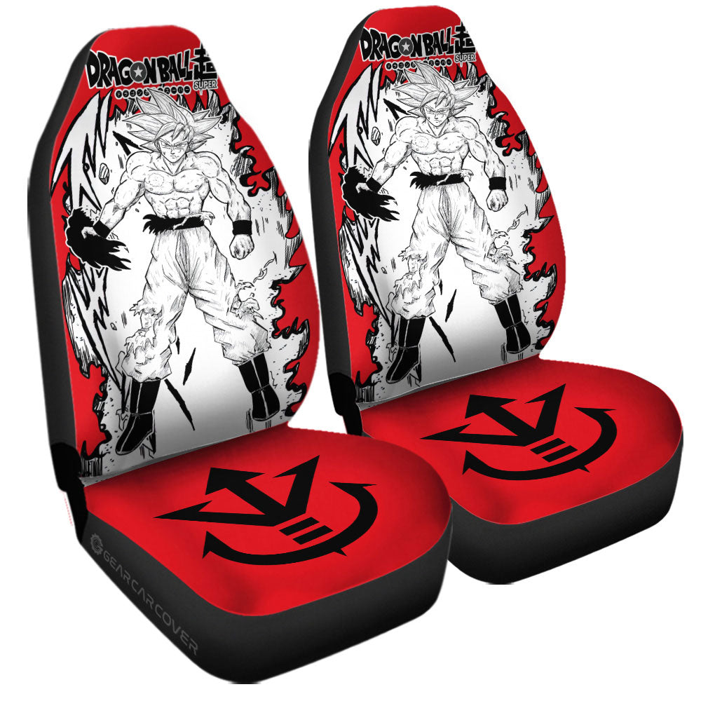 Goku Ultra Instinct Car Seat Covers Custom Dragon Ball Anime Car Accessories - Gearcarcover - 3