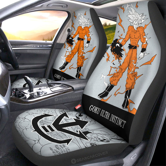 Goku Ultra Instinct Car Seat Covers Custom Dragon Ball Anime For Car - Gearcarcover - 2