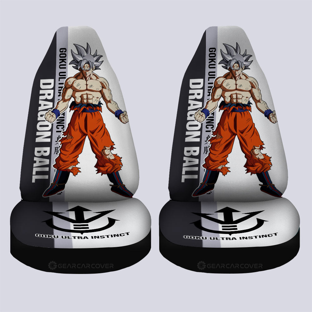 Goku Ultra Instinct Car Seat Covers Custom Dragon Ball Car Accessories For Anime Fans - Gearcarcover - 4
