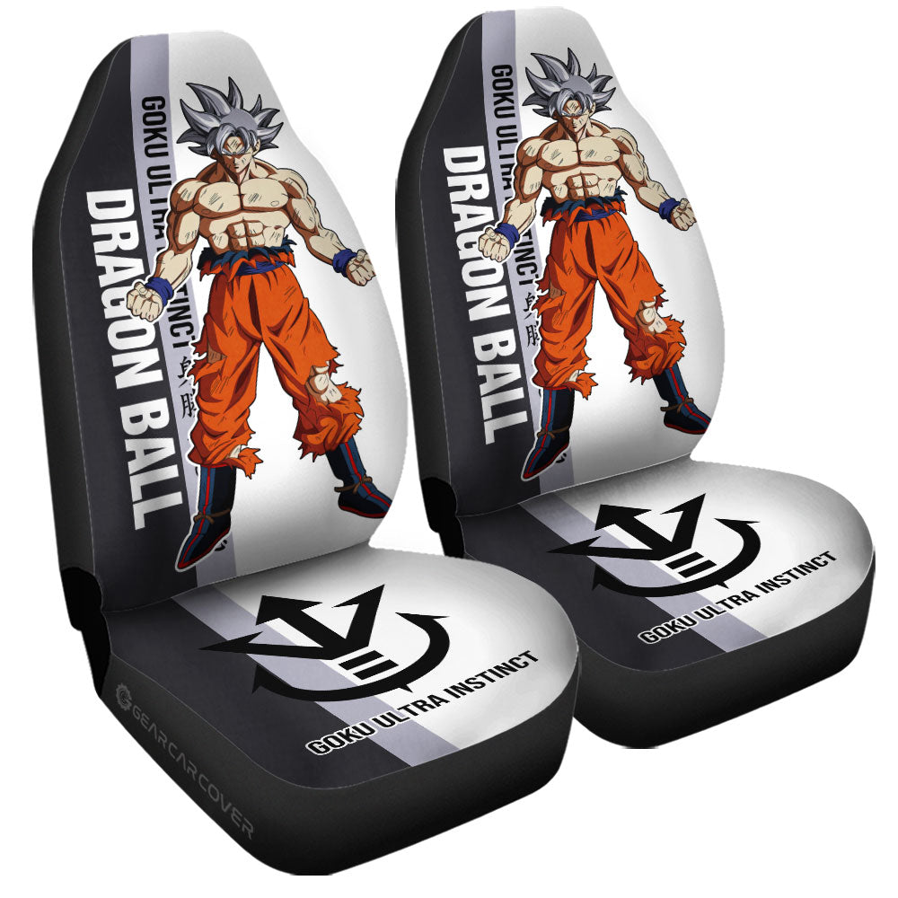 Goku Ultra Instinct Car Seat Covers Custom Dragon Ball Car Accessories For Anime Fans - Gearcarcover - 3