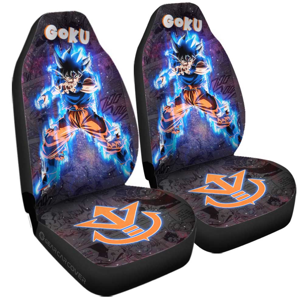 Goku Ultra Instinct Car Seat Covers Custom Galaxy Style Dragon Ball Anime Car Accessories - Gearcarcover - 3