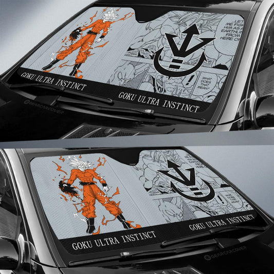 Goku Ultra Instinct Car Sunshade Custom Dragon Ball Anime For Car - Gearcarcover - 2