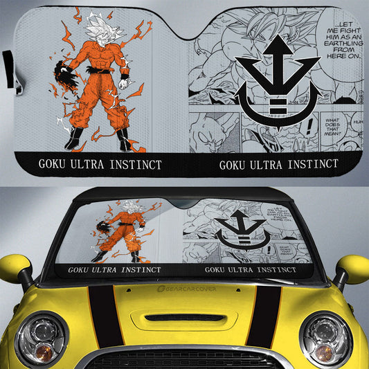 Goku Ultra Instinct Car Sunshade Custom Dragon Ball Anime For Car - Gearcarcover - 1