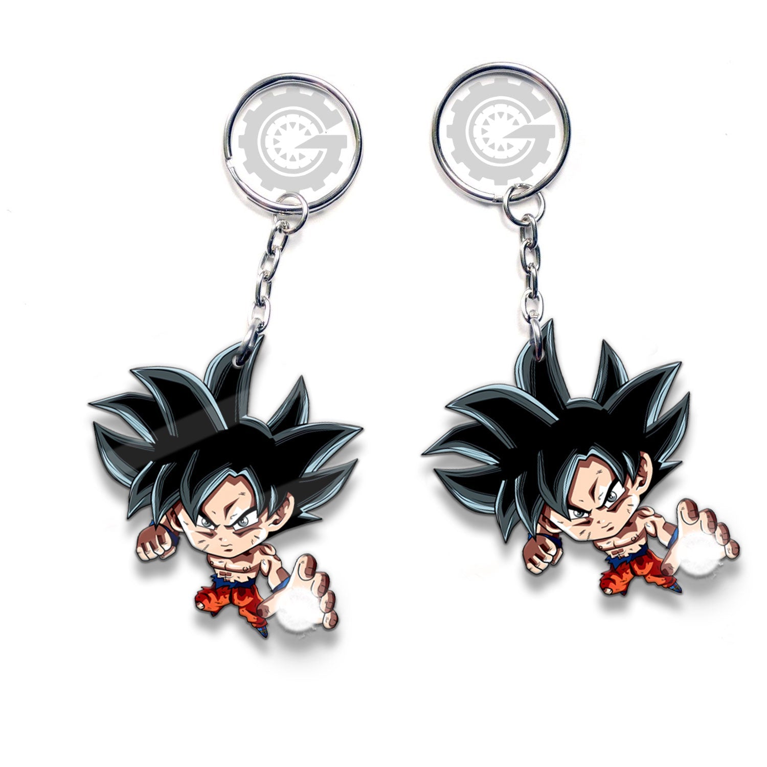 Goku Ultra Instinct Keychain Custom Dragon Ball Anime Car Accessories - Gearcarcover - 3
