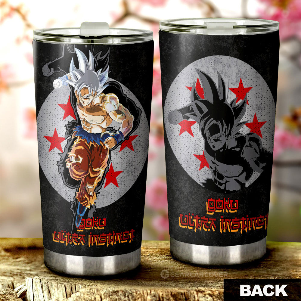 Goku Ultra Instinct Tumbler Cup Custom Dragon Ball Car Accessories - Gearcarcover - 3