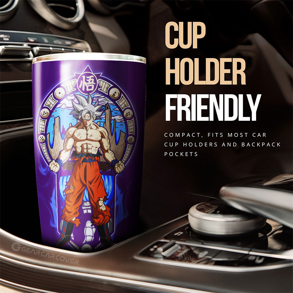 Goku Ultra Instinct Tumbler Cup Custom Dragon Ball Car Interior Accessories - Gearcarcover - 3