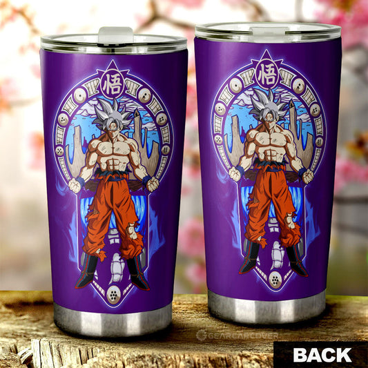 Goku Ultra Instinct Tumbler Cup Custom Dragon Ball Car Interior Accessories - Gearcarcover - 2