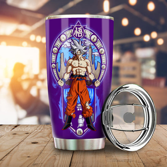 Goku Ultra Instinct Tumbler Cup Custom Dragon Ball Car Interior Accessories - Gearcarcover - 1