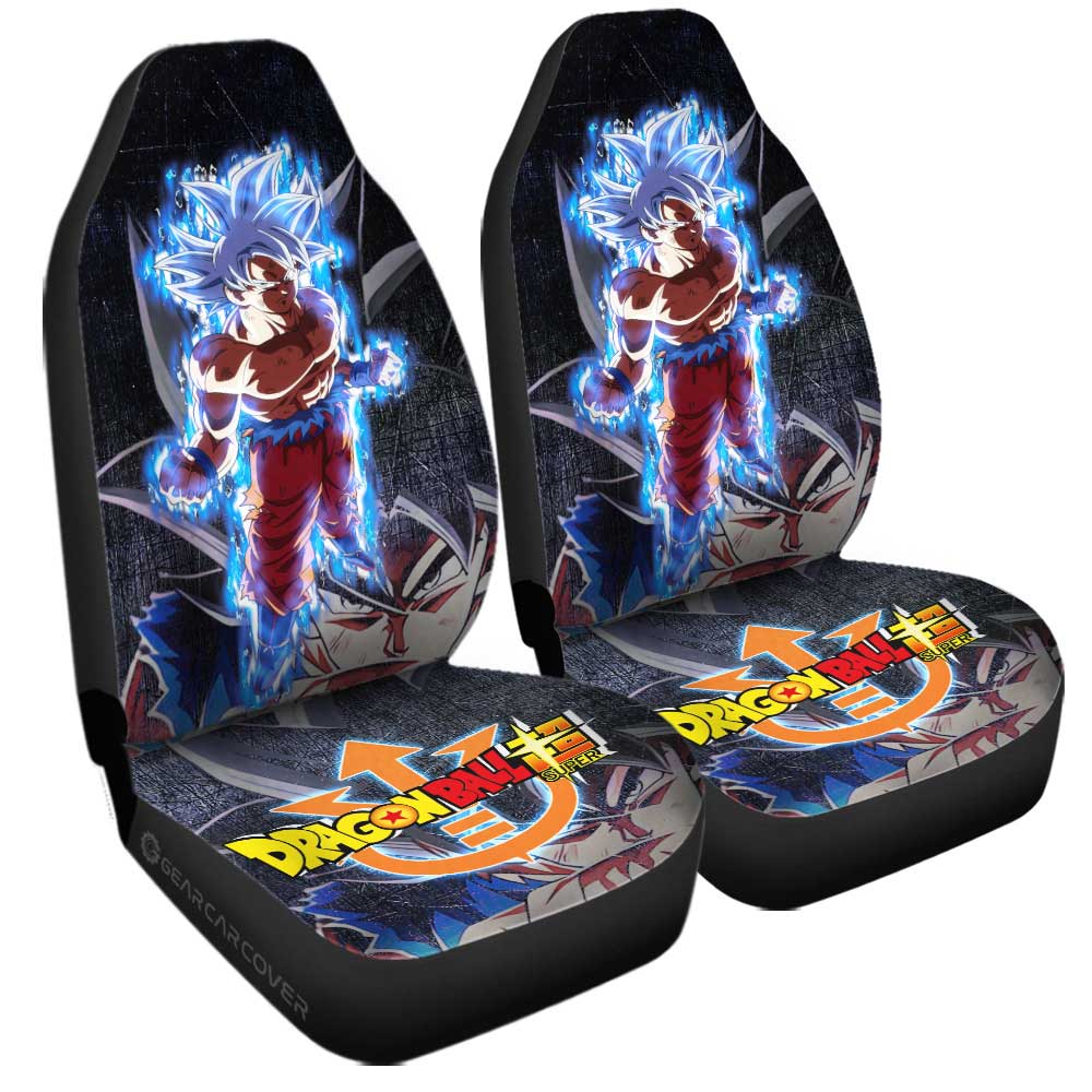 Goku Untra Instinct Car Seat Covers Custom Dragon Ball Anime Car Accessories - Gearcarcover - 2