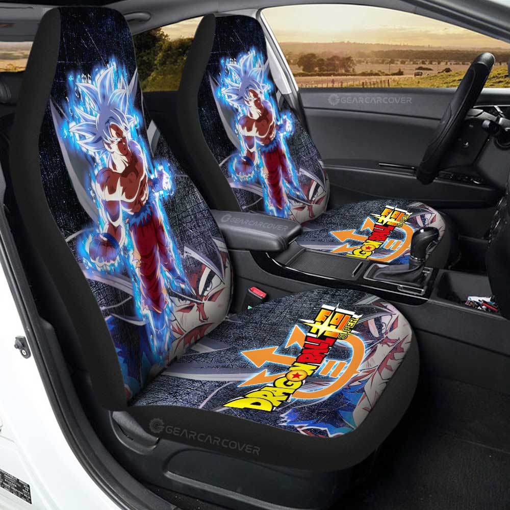 Goku Untra Instinct Car Seat Covers Custom Dragon Ball Anime Car Accessories - Gearcarcover - 3