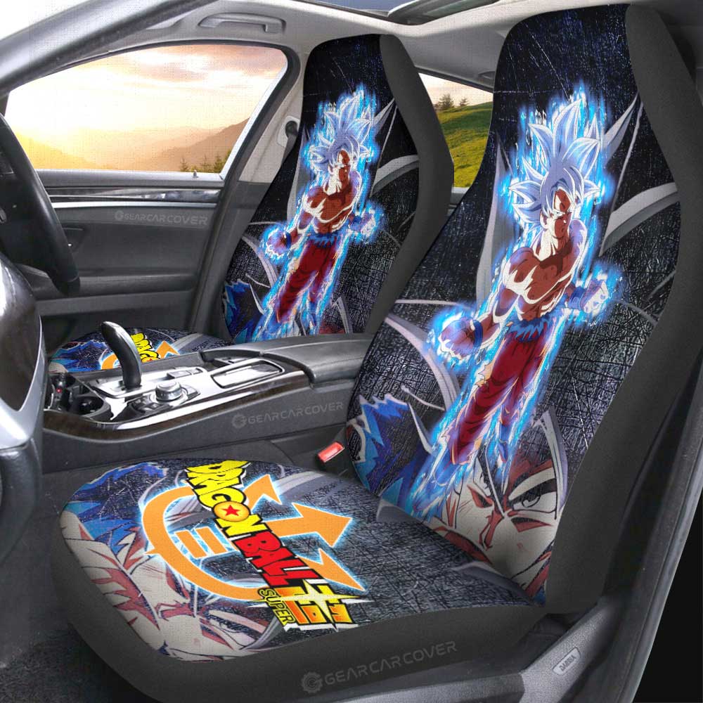 Goku Untra Instinct Car Seat Covers Custom Dragon Ball Anime Car Accessories - Gearcarcover - 4