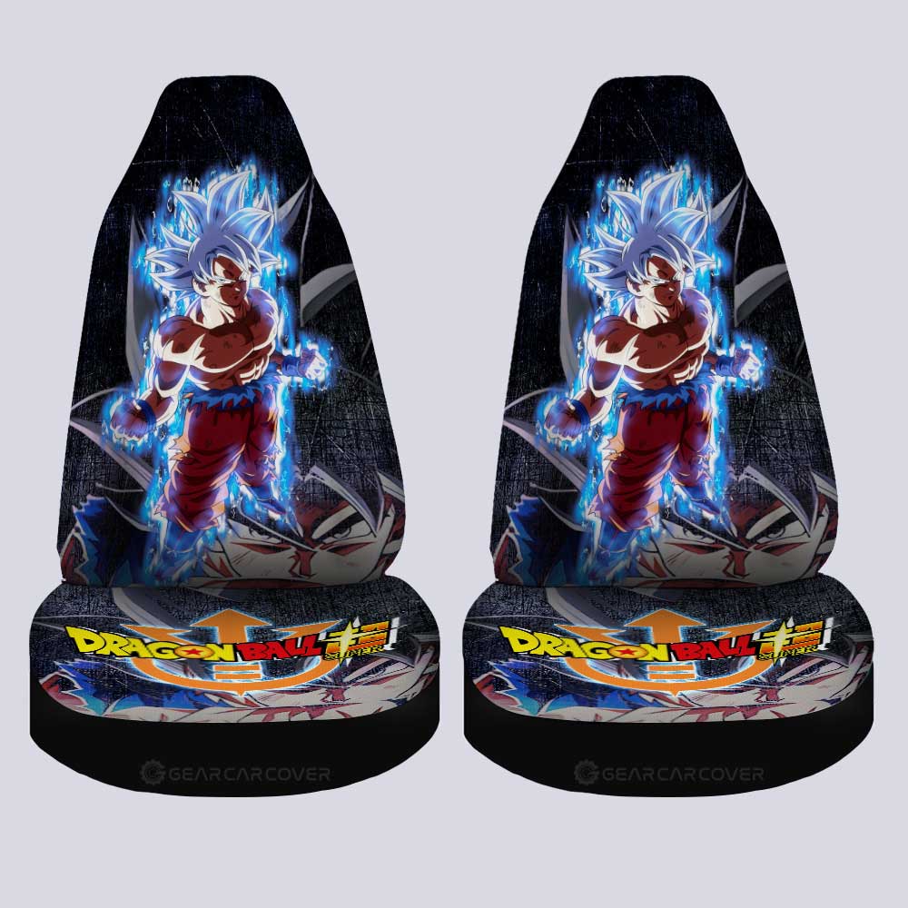 Goku Untra Instinct Car Seat Covers Custom Dragon Ball Anime Car Accessories - Gearcarcover - 1