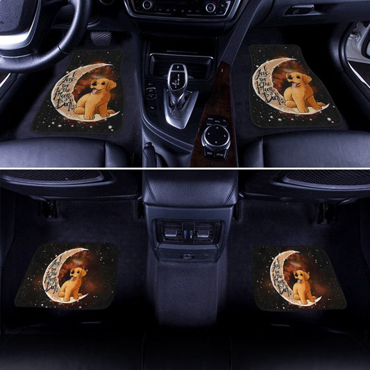 Golden Retriever Car Floor Mats I Love You To The Moon And Back Gift Idea Car Accessories - Gearcarcover - 2