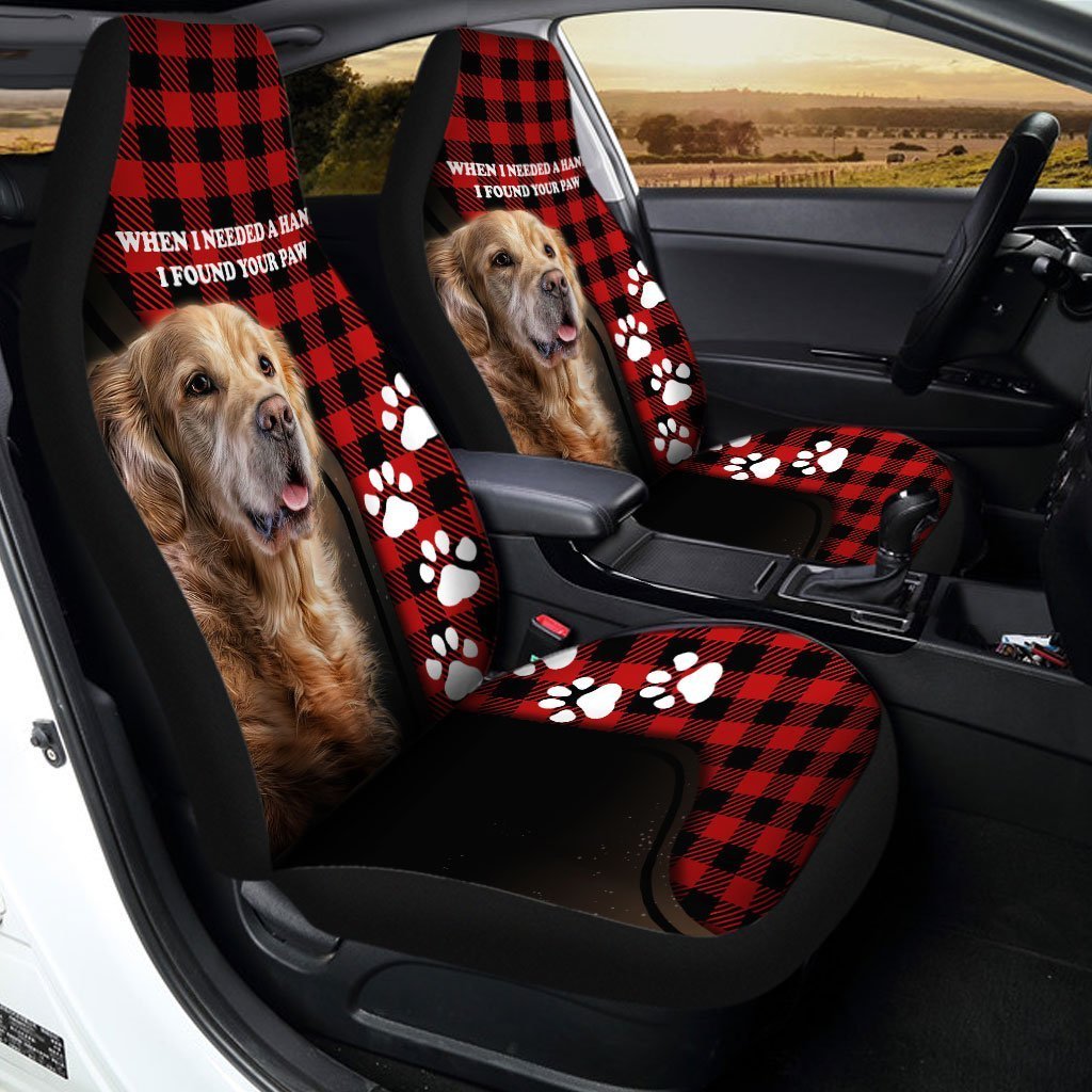 Golden Retriever Car Seat Covers Custom Dog Lover Car Accessories - Gearcarcover - 2